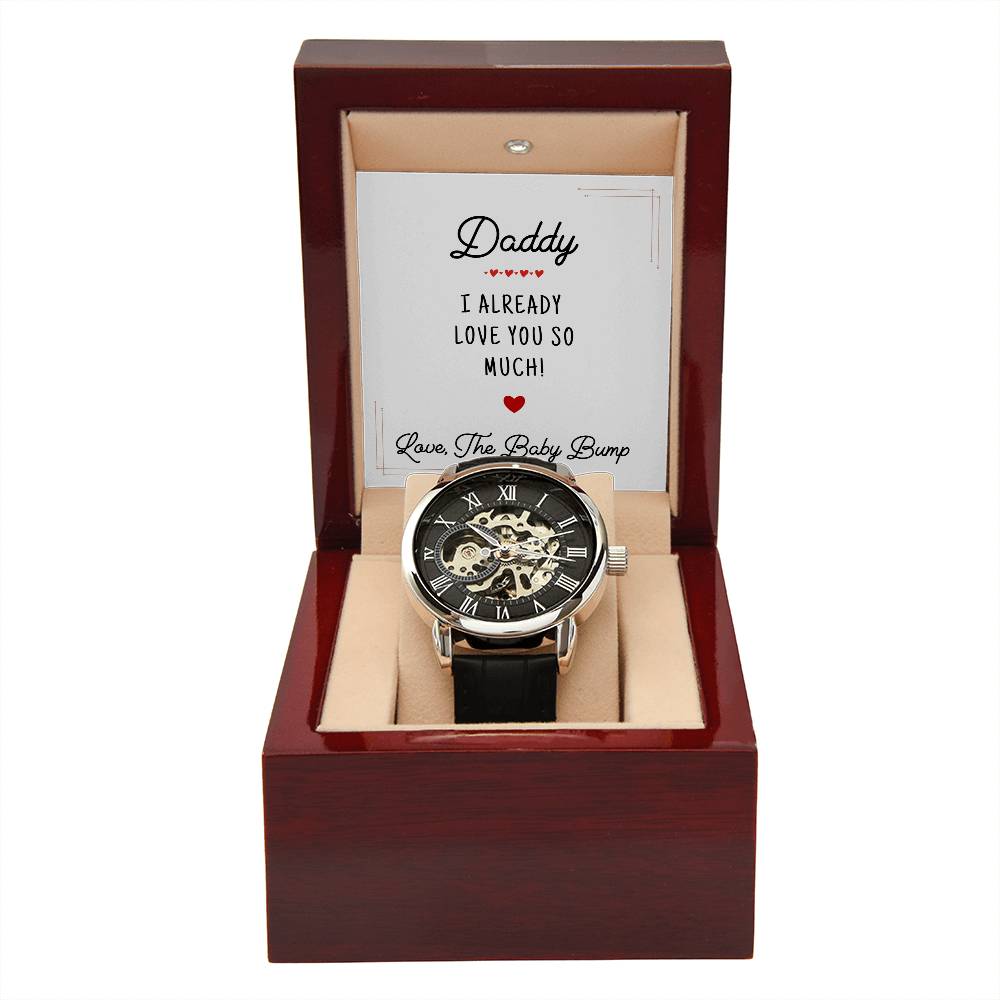 I Already Love You So Much | First Father's Day Gift from Baby Bump | New Daddy Keepsake WatchYou