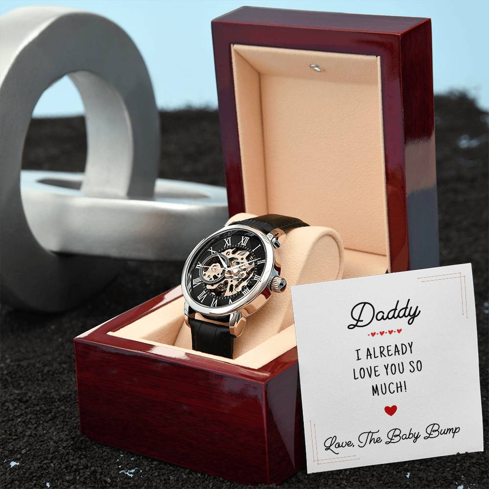 I Already Love You So Much | First Father's Day Gift from Baby Bump | New Daddy Keepsake WatchYou