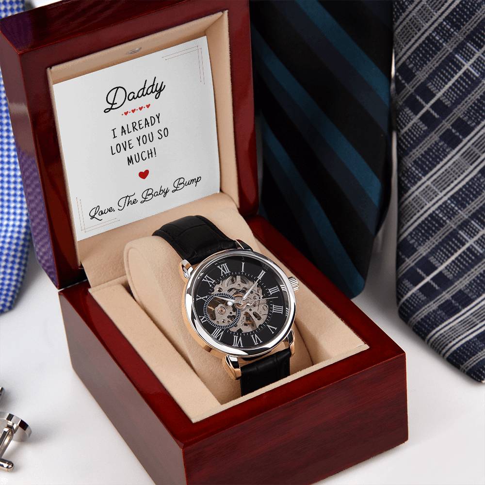 I Already Love You So Much | First Father's Day Gift from Baby Bump | New Daddy Keepsake WatchYou