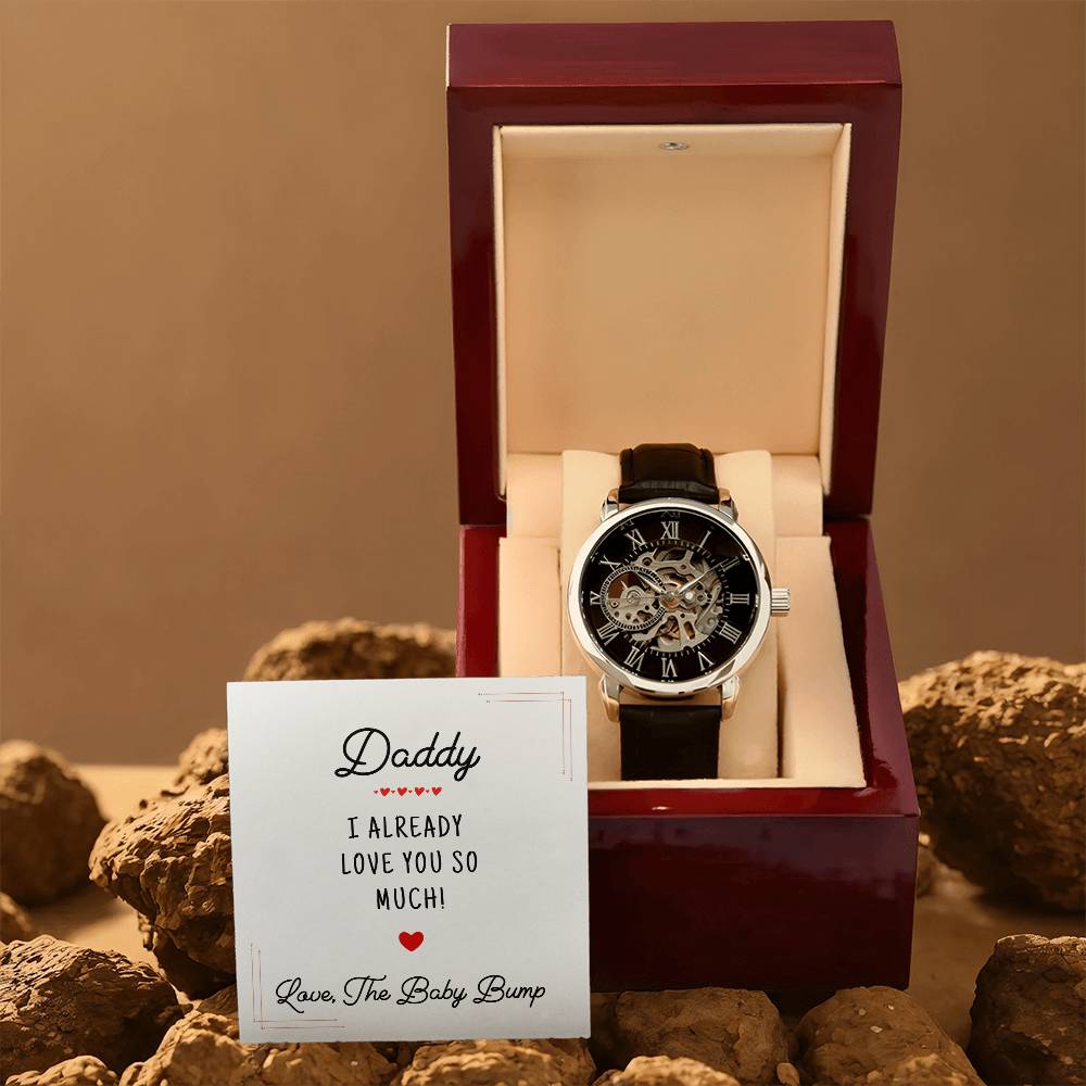 I Already Love You So Much | First Father's Day Gift from Baby Bump | New Daddy Keepsake WatchYou