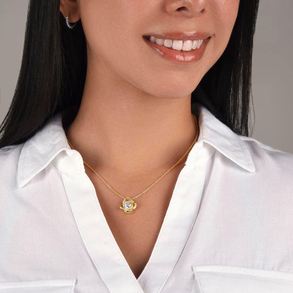 To My Daughter | Love Knot Necklace | Necklace For Daughter | From Mom | To Daughter