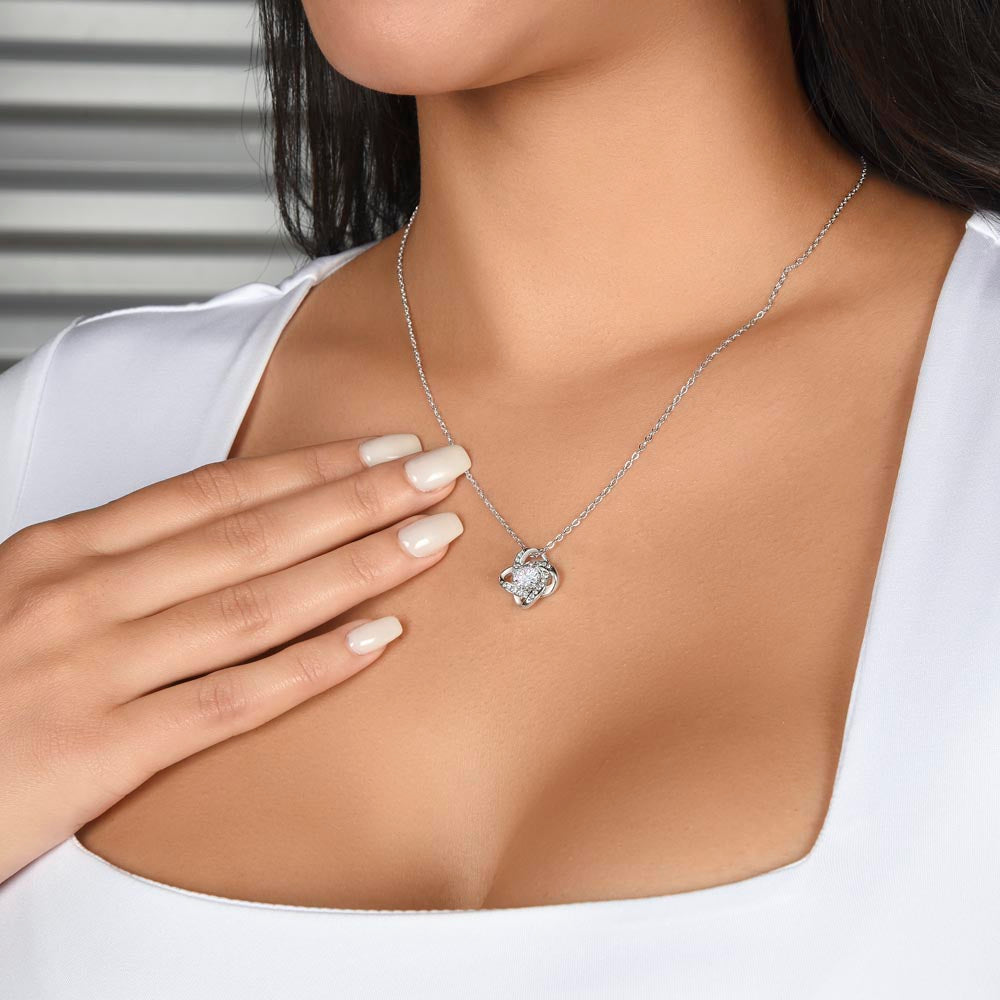 To My Daughter | Love Knot Necklace | Necklace For Daughter | From Mom | To Daughter