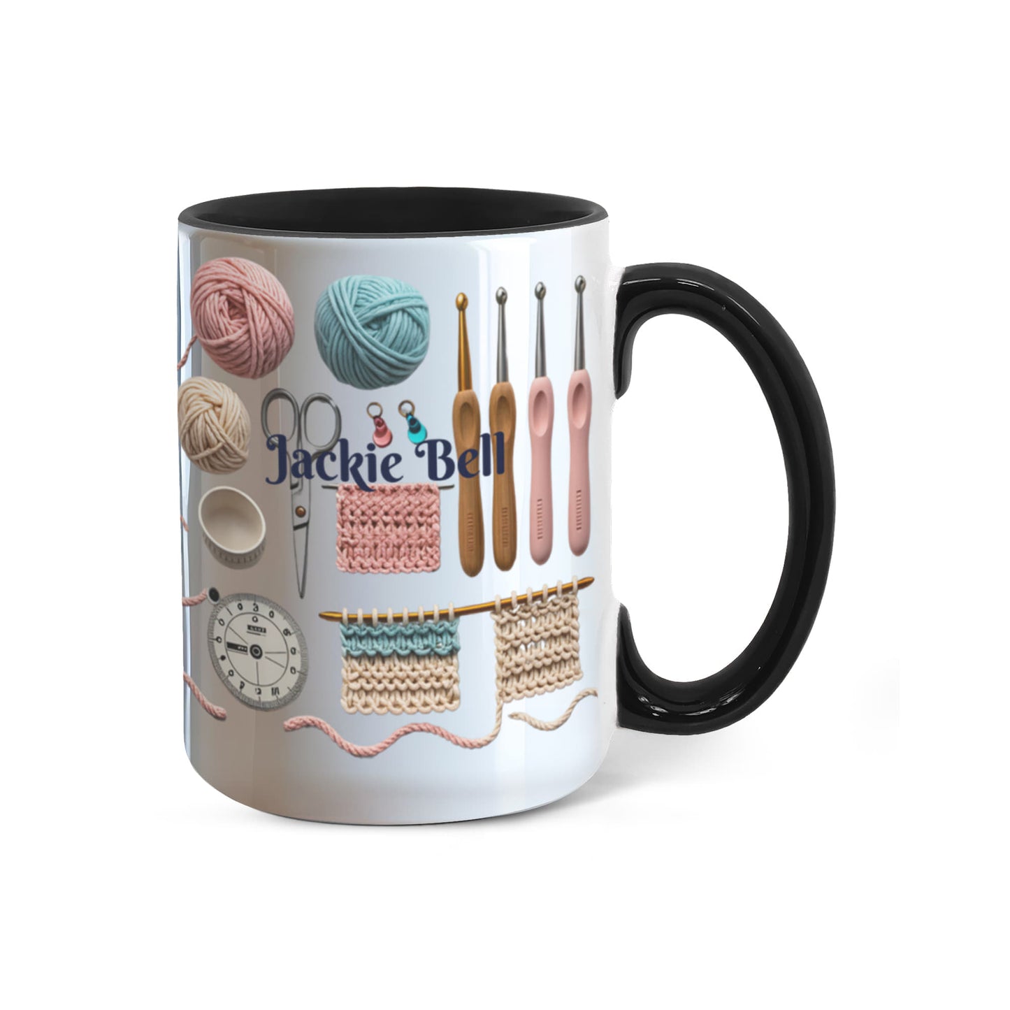 Personalized Crochet Tools Mug For Yarn Lovers