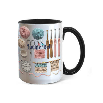 Personalized Crochet Tools Mug For Yarn Lovers