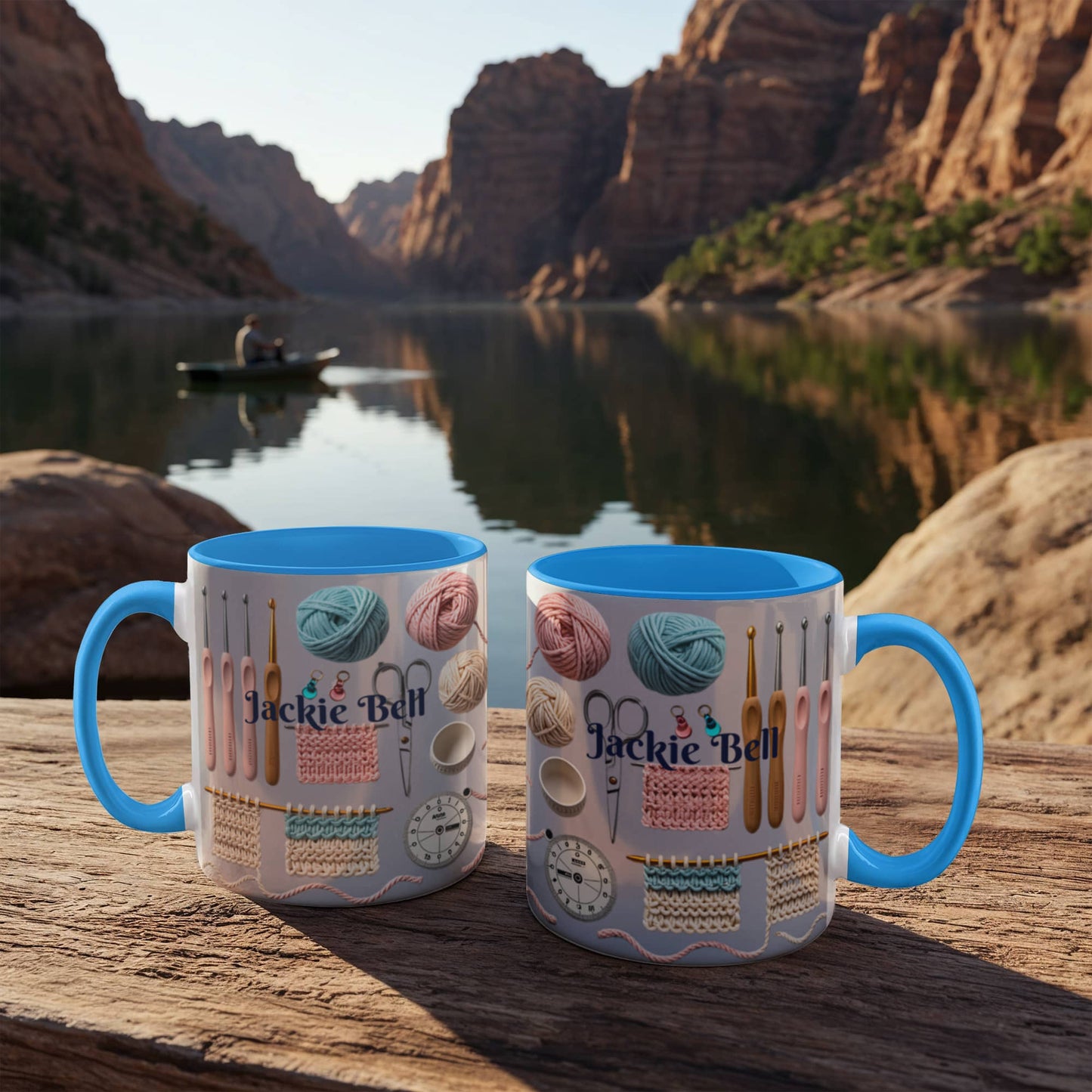 Personalized Crochet Tools Mug For Yarn Lovers