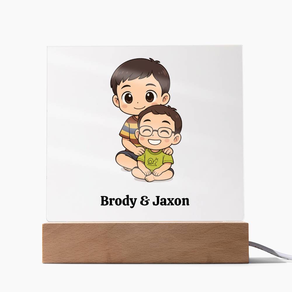 Personalized Kids Cartoon Acrylic Plaque Night Light