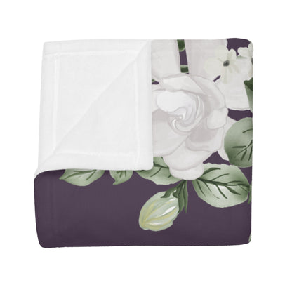 We Love You Mom Cozy Floral Blanket