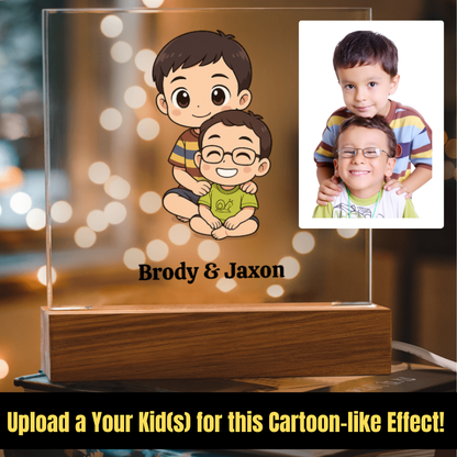Personalized Kids Cartoon Acrylic Plaque Night Light