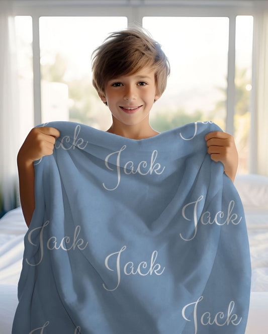 Personalized Name Blanket Cozy Gift For Kids And Adults