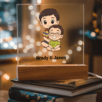 Personalized Kids Cartoon Acrylic Plaque Night Light