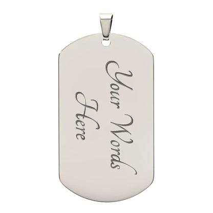 To My Son | Journey & Safety Prayer | Cross Dog Tag Necklace from Mom