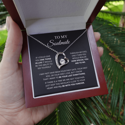 To My Soulmate Forever Love Necklace Meaningful Romantic Gift