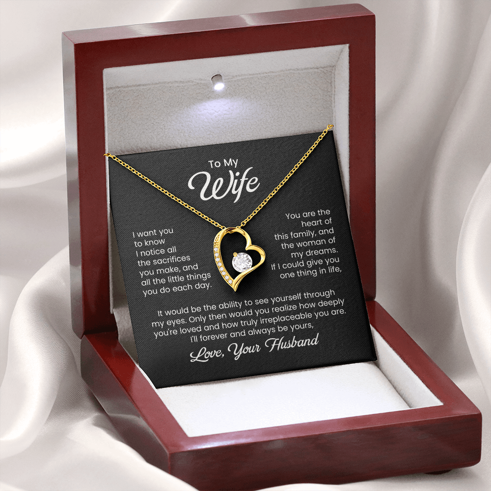 To My Wife Heart Of Our Family Necklace