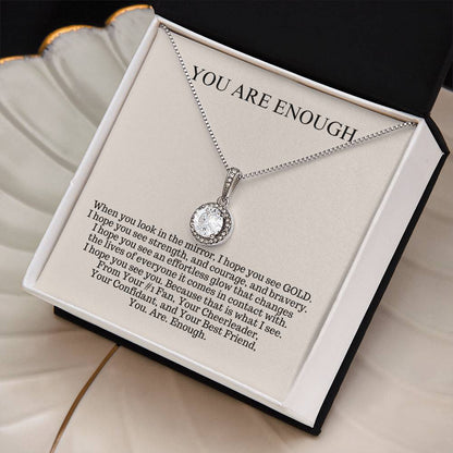 You Are Enough | Eternal Hope Necklace | Gift For Daughter | Gift For Mother | Gift For Best Friend | Gift For Her