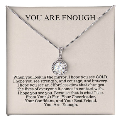 You Are Enough | Eternal Hope Necklace | Gift For Daughter | Gift For Mother | Gift For Best Friend | Gift For Her