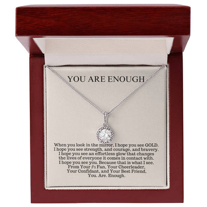 You Are Enough | Eternal Hope Necklace | Gift For Daughter | Gift For Mother | Gift For Best Friend | Gift For Her