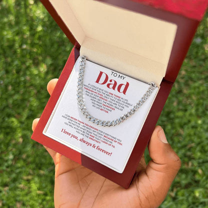 To MY Dad | Elegant Cuban Link Chain | Necklace For Dad