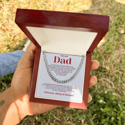 To MY Dad | Elegant Cuban Link Chain | Necklace For Dad