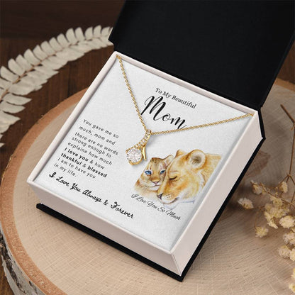 To My Beautiful Mom | Alluring Beauty Necklace | Mother's Day Gift