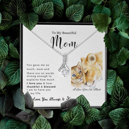 To My Beautiful Mom | Alluring Beauty Necklace | Mother's Day Gift
