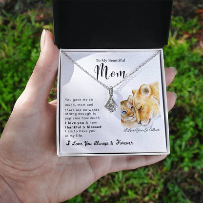 To My Beautiful Mom | Alluring Beauty Necklace | Mother's Day Gift