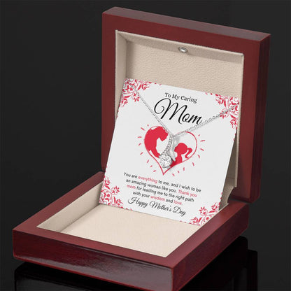 To My Caring Mom | Alluring Beauty Necklace | Mother's Day Gift | Happy Mother's Day