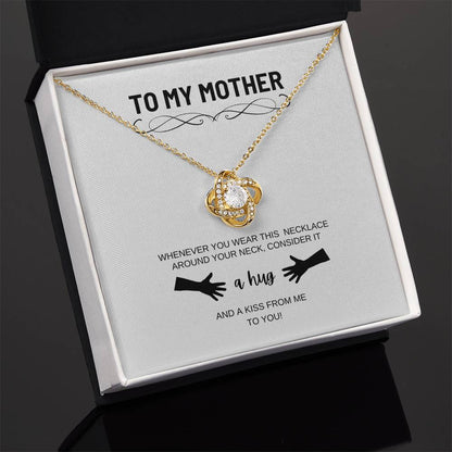 A Hug To My Mother | Happy Mother's Day | Love Knot Necklace | A Hug