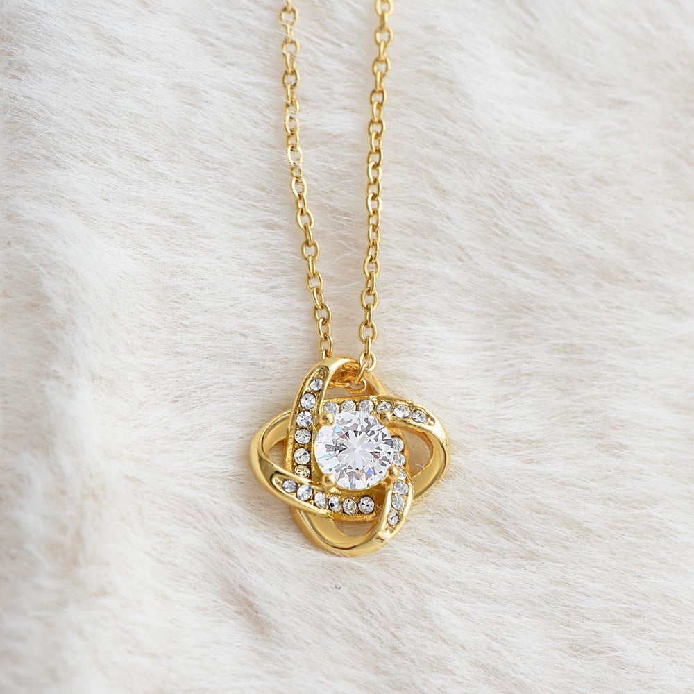 To My Hero Mom | I Love you | Love Knot Necklace | Necklace For Mom