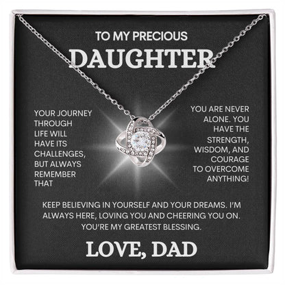 To My Precious Daughter | Gift From Dad | Daddy's Little Girl | Forever My Baby | Holiday Gift from Day