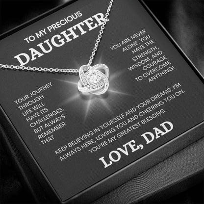 To My Precious Daughter | Gift From Dad | Daddy's Little Girl | Forever My Baby | Holiday Gift from Day