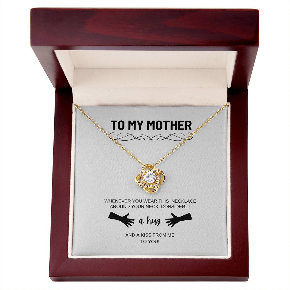 A Hug To My Mother | Happy Mother's Day | Love Knot Necklace | A Hug