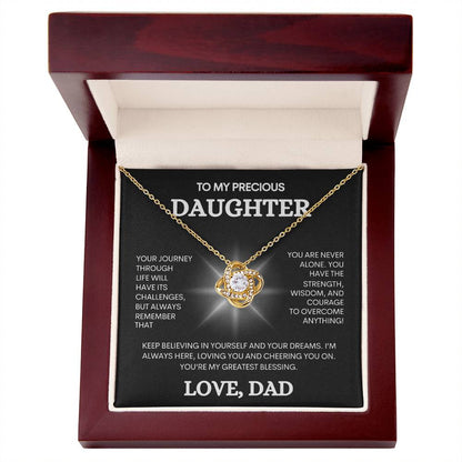 To My Precious Daughter | Gift From Dad | Daddy's Little Girl | Forever My Baby | Holiday Gift from Day