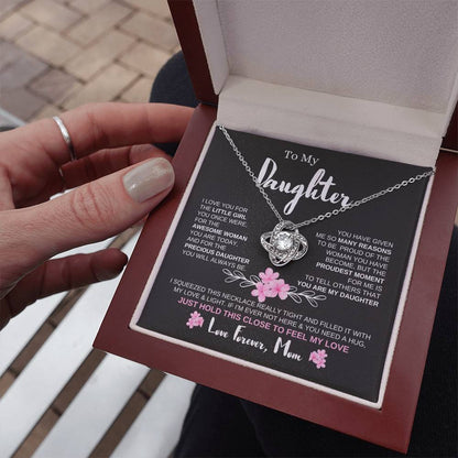 To My Daughter | Love Knot Necklace | Necklace For Daughter | From Mom | To Daughter