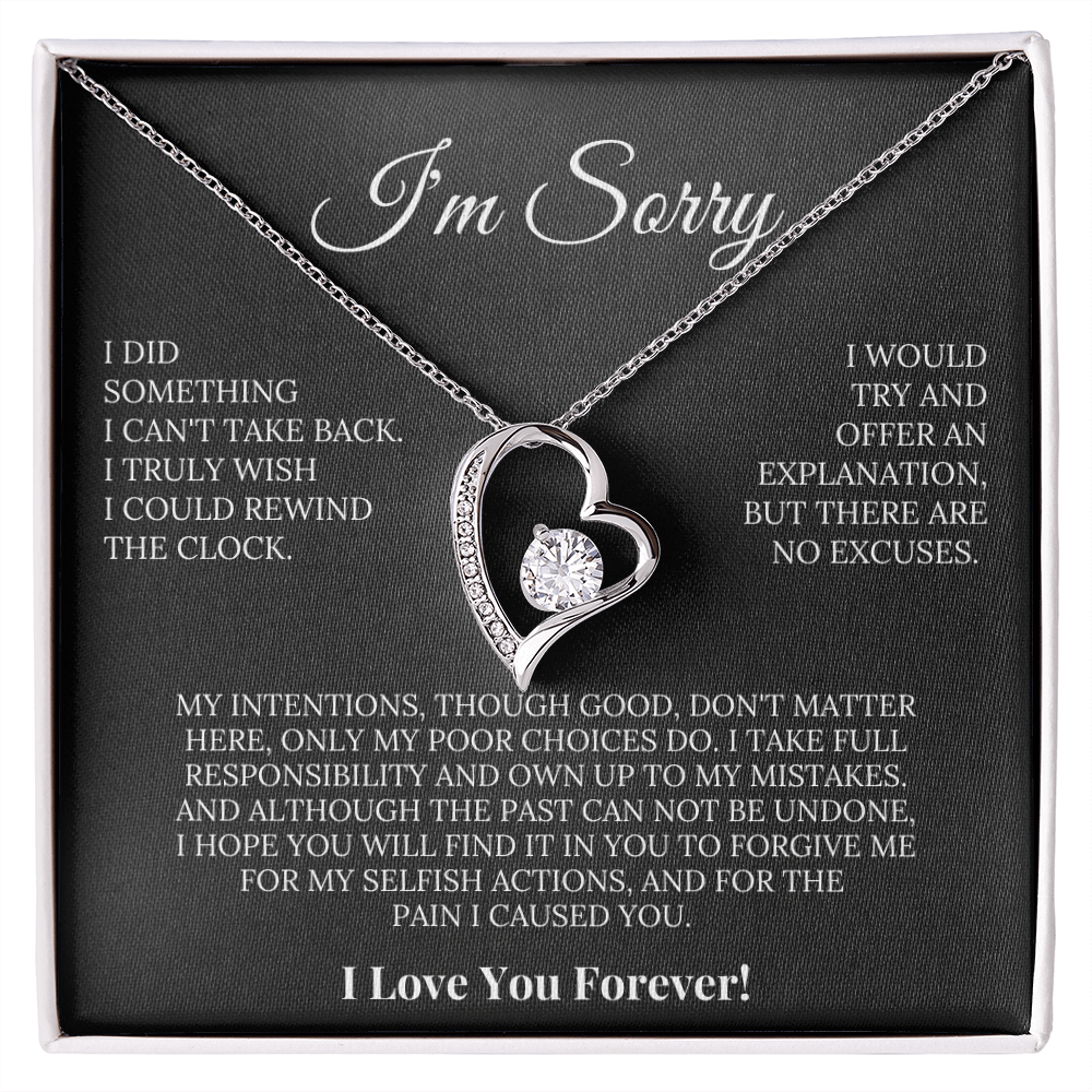 Apology Gift She'll Treasure – Forever Love Necklace
