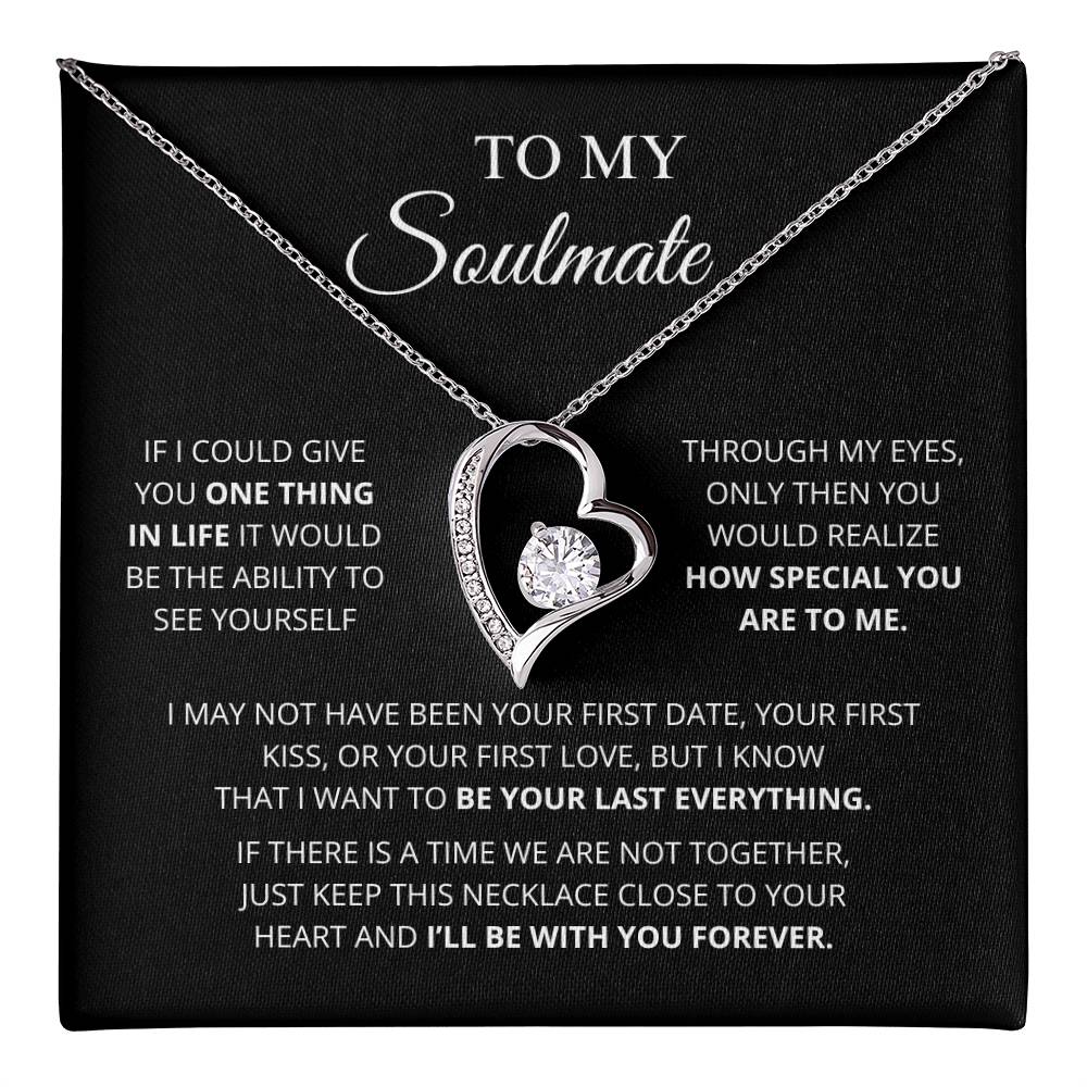 To My Soulmate Forever Love Necklace Meaningful Romantic Gift