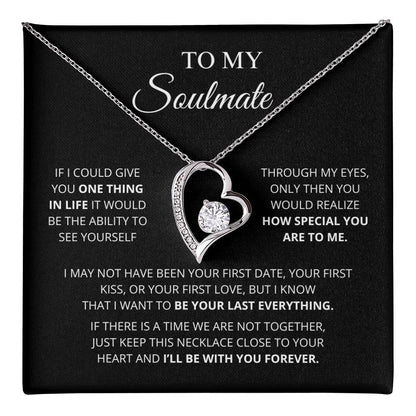 To My Soulmate Forever Love Necklace Meaningful Romantic Gift