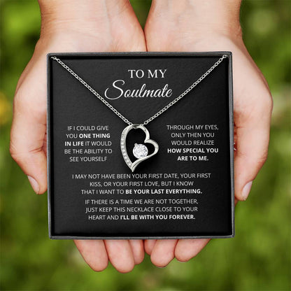 To My Soulmate Forever Love Necklace Meaningful Romantic Gift
