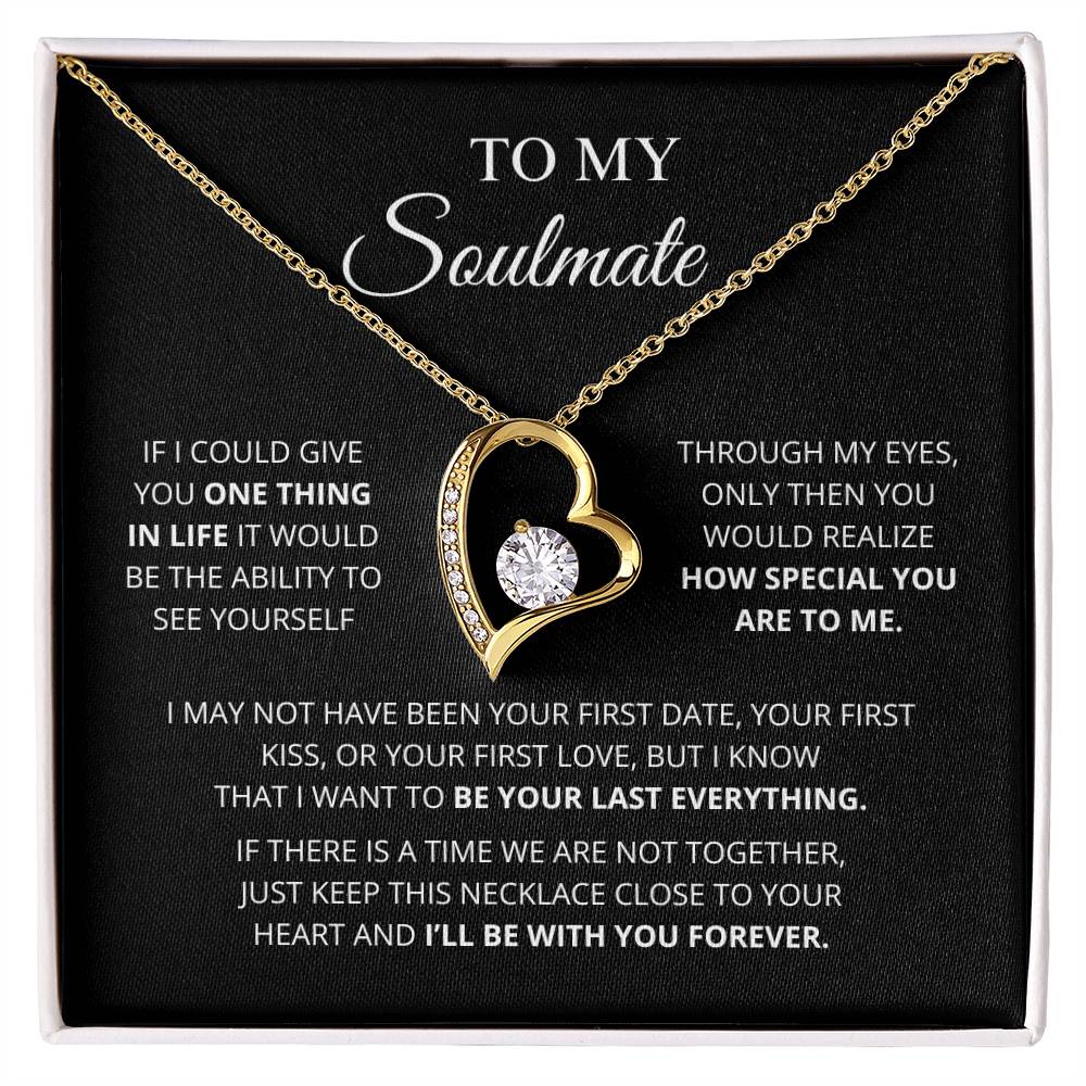 To My Soulmate Forever Love Necklace Meaningful Romantic Gift