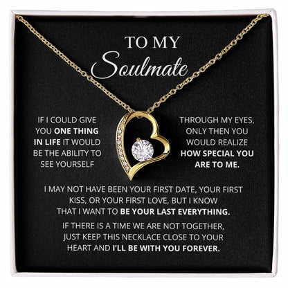 To My Soulmate Forever Love Necklace Meaningful Romantic Gift