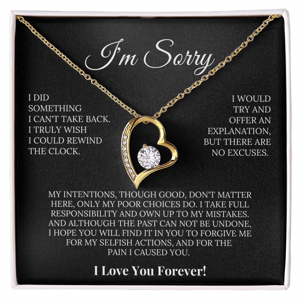 Apology Gift She'll Treasure – Forever Love Necklace