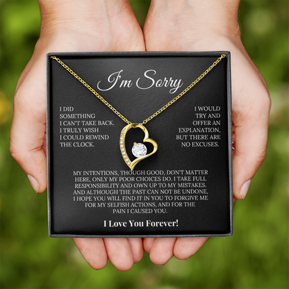 Apology Gift She'll Treasure – Forever Love Necklace