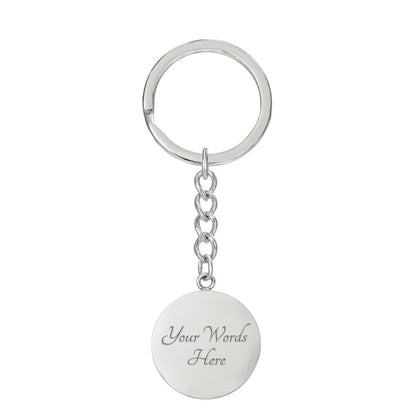 Never Forget I Love You Daughter – Keepsake Keychain from Dad or Mom