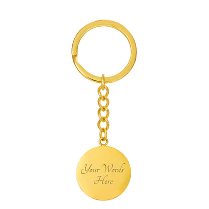 Never Forget I Love You Daughter – Keepsake Keychain from Dad or Mom