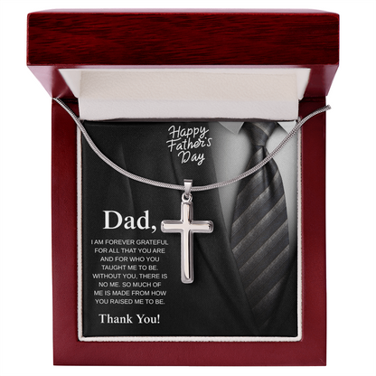 Dad, Thank You | Grateful Heart Father's Day Card | Thank You Dad